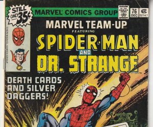 Marvel Team Up(vol. 1) # 76 Spiderman, Dr. Strange, and Ms. Marvel