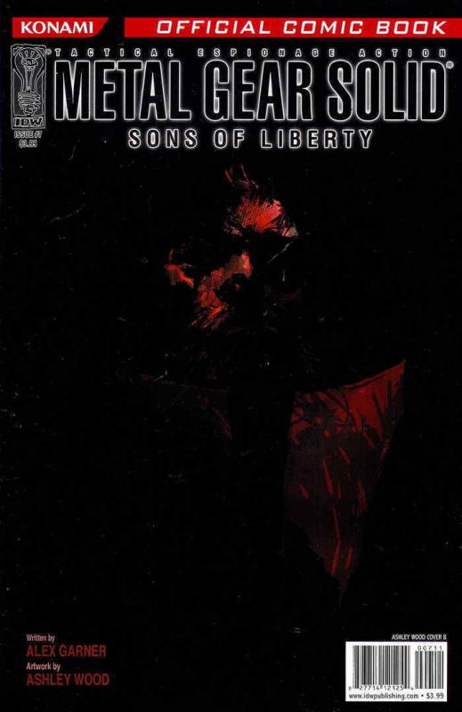 Metal Gear Solid: Sons of Liberty #7B VF/NM; IDW | save on shipping - details in