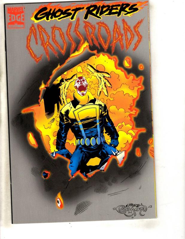 10 Ghost Rider Marvel Comic Books # 1 2 3 4 5 6 7 Crossroads GR Annual #1 2  DB4