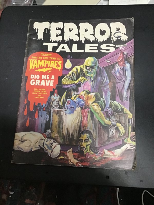 Terror Tales #110 (1969) Decapitated women cover! Mid-grade! VG/FN Wow