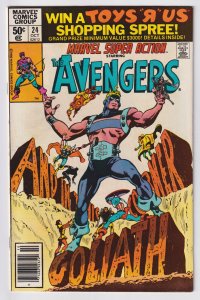 Marvel Comics Group! Marvel Super-Action! Issue #24! Starring The Avengers! 