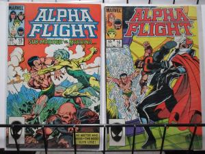 ALPHA FLIGHT  (Marvel, 1983) #15-16 VF-NM Sub-Mariner guest-stars!John Byrne!
