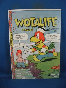 WOTALIFE COMICS 6 F+ FOX 1947