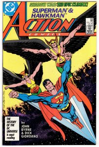 ACTION COMICS #588 (VF+) Hawkman Hawkgirl John Byrne