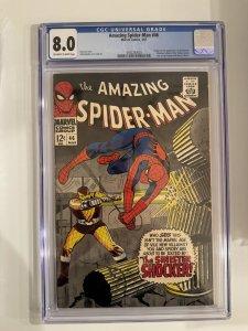 AMAZING SPIDER-MAN #46 CGC 8.0 MARVEL  1ST SHOCKER APPEARANCE (1967)