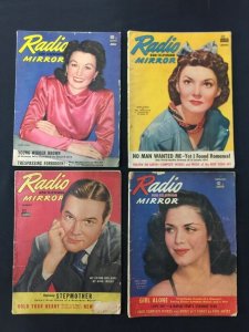 Superman in Radio - 16 issue lot of Radio and Television Mirror Magazine 1941-42