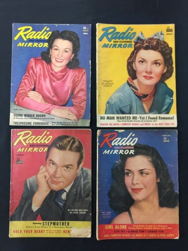 Superman in Radio - 16 issue lot of Radio and Television Mirror Magazine 1941-42