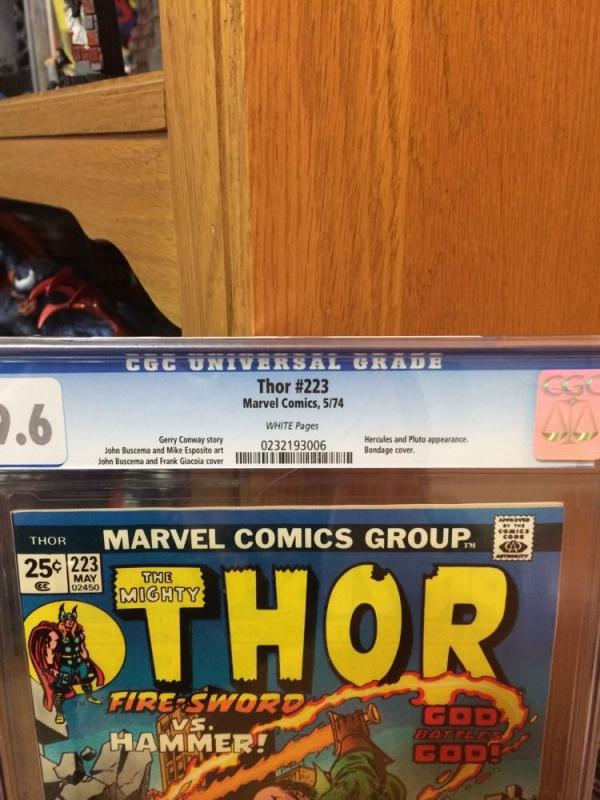 The Mighty Thor 223 Cgc 9.6 White Pages 