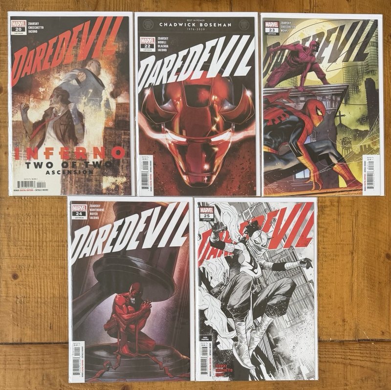 Daredevil #20,22,23,24,25 Chip Zdarsky NM Lot 2019