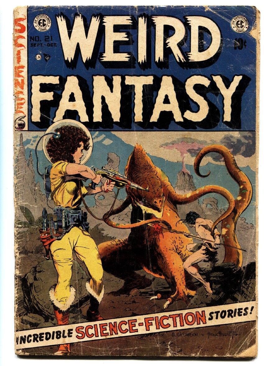 WEIRD FANTASY #21 comic book-Frank Frazetta cover E.C. GOLDEN AGE-1953 | Comic  Books - Golden Age, Horror \u0026 Sci-Fi / HipComic, image size:862x1176