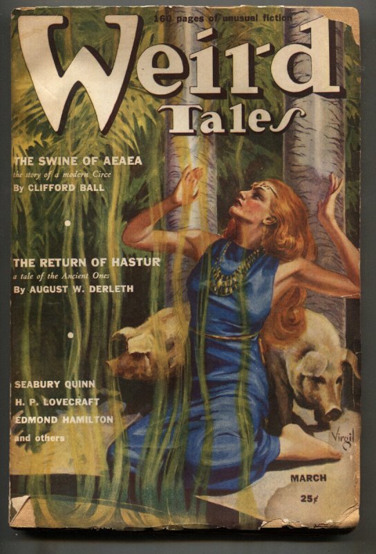 Weird Tales--March 1939--Virgil Finlay cover--Lovecraft--Rare Pulp Magazine