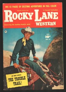 Rocky Lane Western #21  1951 - Fawcett  -FN - Comic Book
