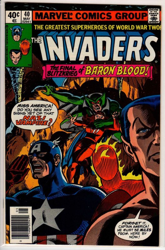 The Invaders #40 Regular Edition (1979) 9.4 NM