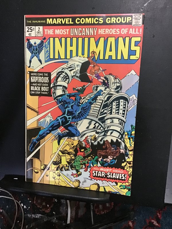 The Inhumans #2 (1975) high-grade second issue key! VF/NM Wow!