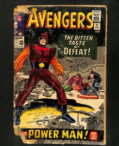 Avengers #21 1st Appearance Power Man (Erik Josten)! 1965!