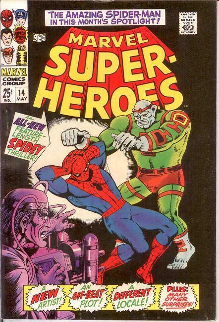 MARVEL SUPER HEROES 14 VG- SPIDERMAN    May 1968 COMICS BOOK