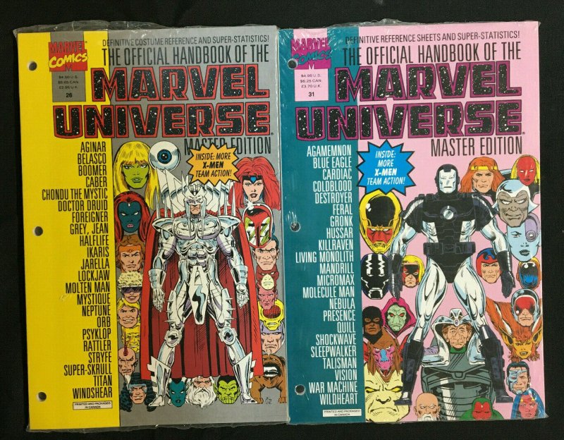 MARVEL UNIVERSE MASTER EDITION 23 COMICS LOT NM SEALED 