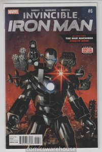 INVINCIBLE IRON MAN (2015 MARVEL) #6 NM- FIRST PRINT NM G13097