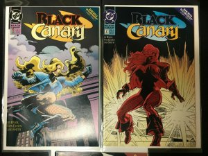 BLACK CANARY #1-2, 4 3PC LOT (VF) PAINTED COVER!! 1993