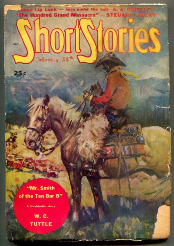 Short Stories Pulp February 25 1949- Hashknife- WC Tuttle G