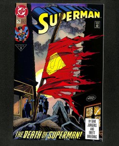 Superman (1987) #75 Death of Superman!