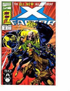 X-Factor # 71 NM SIGNED On Cover By Larry Stroman Marvel Comic Book X-Men JR1