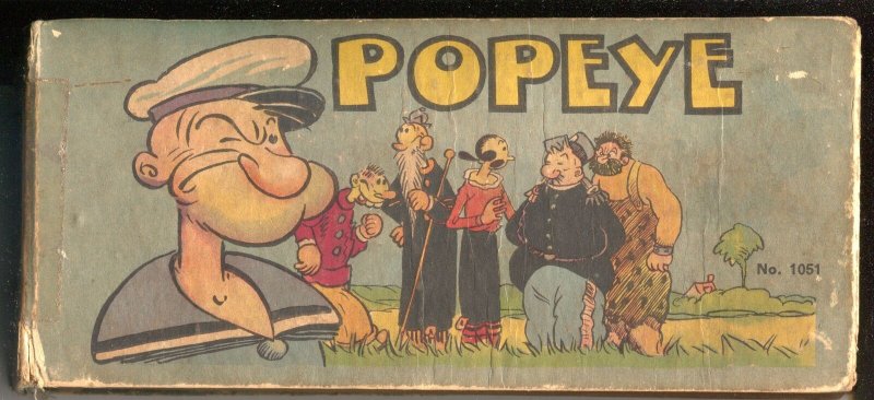 Popeye #1051 1934-Saalfield-E.C. Segan-extra wide edition-rare-FR 