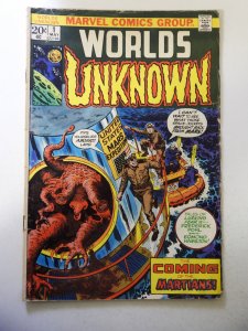 Worlds Unknown #1 (1973) VG Condition chew bc