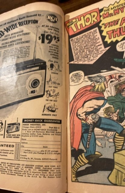 Journey into Mystery #111 (1964)first balder the brave cover