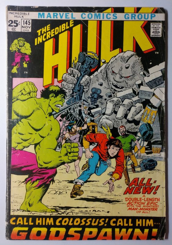 Incredible Hulk #145 (3.0, 1971) Origin of the Hulk retold