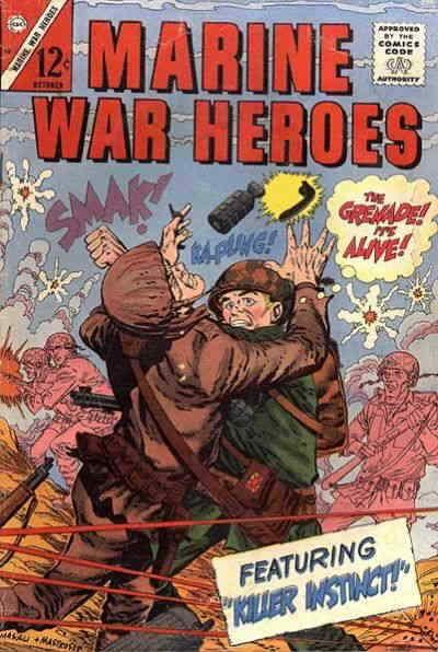 Marine War Heroes #10 VG; Charlton | low grade comic - save on shipping - detail
