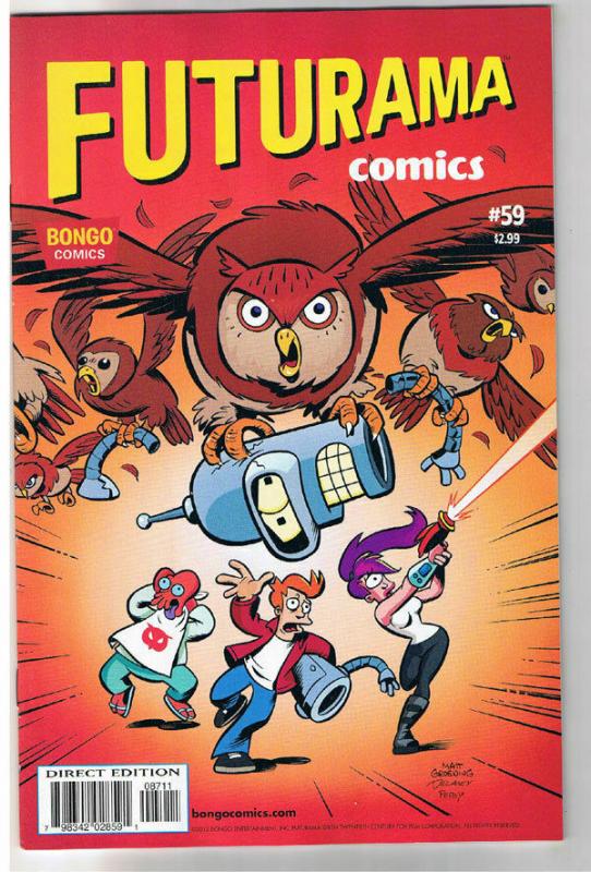 FUTURAMA #59, NM, Bongo, Fry, Bender, Leela, Professor Farnsworth, more in store