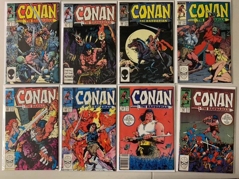 Conan the Barbarian comics lot #166-210 + 3 annuals 46 diff avg 6.0 (1985-88)