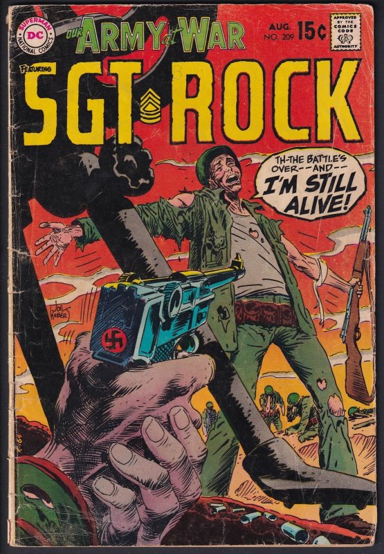 Our Army at War 209 (1969) GD/VG Silver Age DC Comics
