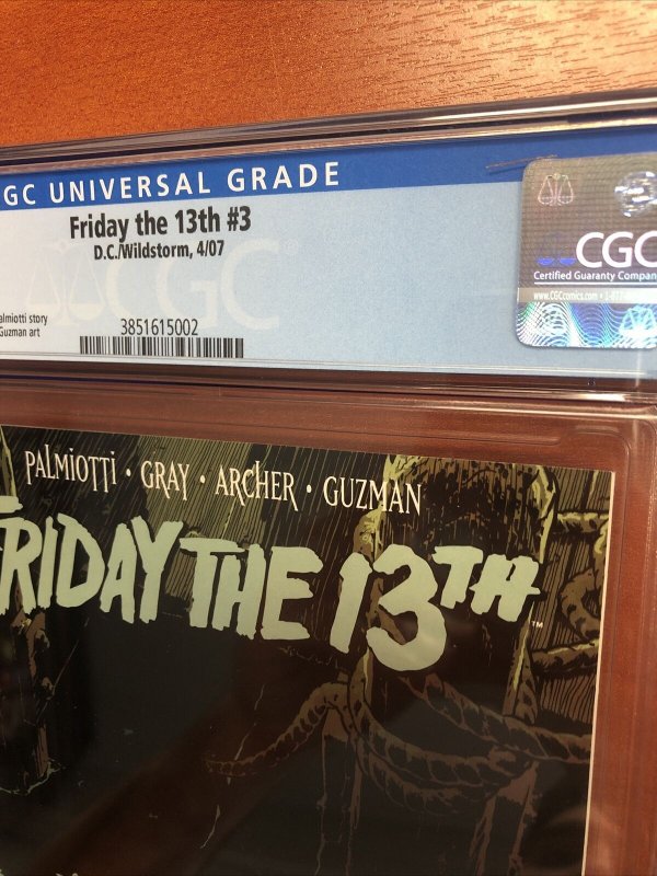 Friday The 13th (2007) #3 (CGC 9.8 WP) Ryan Sook Cover