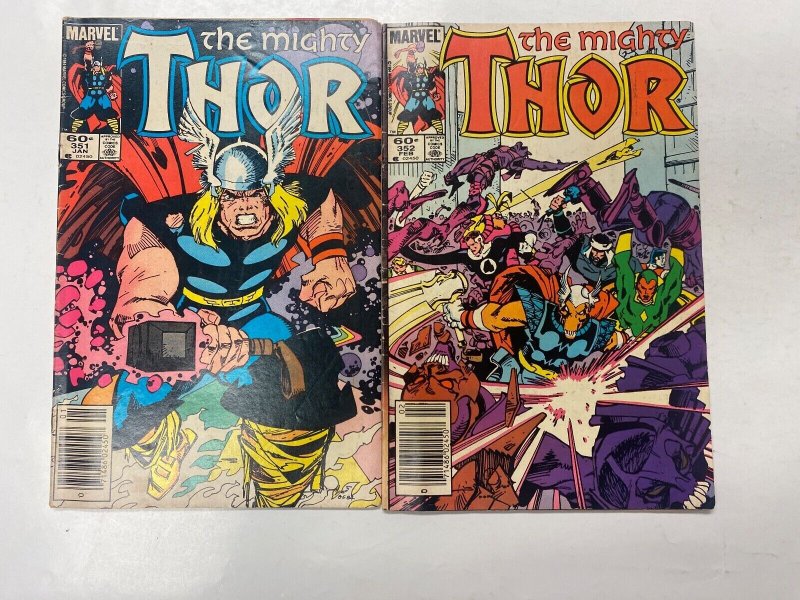 5 Thor MARVEL comic books #331 347 351 352 469 72 KM15