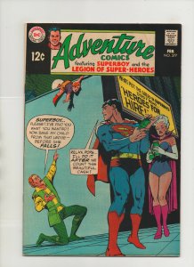 Adventure Comics #377 - Neal Adams Heroes For Hire - (Grade 7.0) 1969