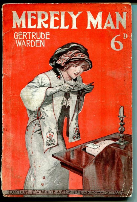 Merely Man-Gertrude Warren -1920's-British Digest/Dime Novel-G