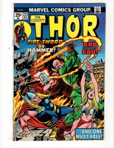 Thor #223 (VF+) 1974 GOD BATTLES GOD! Classic Bronze Age MARVEL