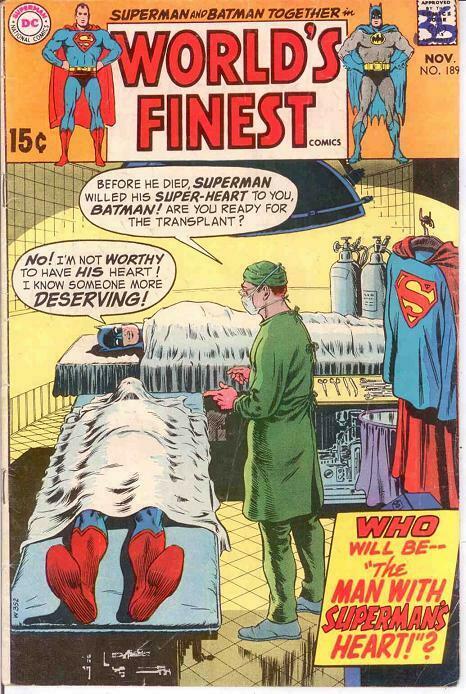 WORLDS FINEST 189 VG-F  November 1969 COMICS BOOK