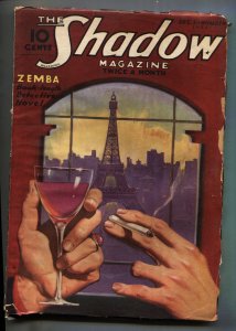 The Shadow --December 1 1935--ZEMBA--Rare--Pulp Magazine