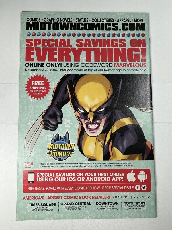 Deadpool #1 VF Variant 2016 Marvel Comics C148A