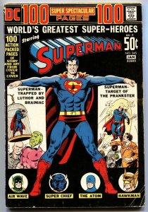 Superman #245 1972- 100 DC Super Spectacular- Hawkman- Atom VG.