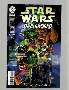 9 Star Wars Dark Horse Comic Books Underworld # 1 2 3 4 5 + Jedi In 1 2 3 4 J399