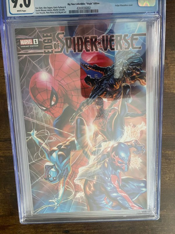 Edge of Spider-Verse #1 CGC 9.0 Massafera Variant -