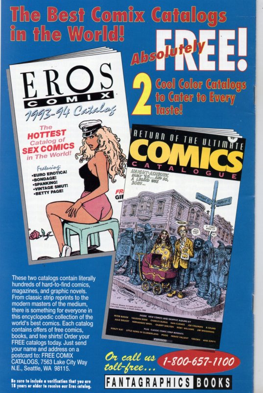 Ramba #12 (1994)Adult Comic Book Eros Comix Grade F/VF 7.0