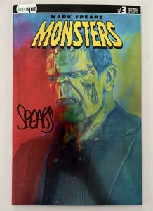 MARK SPEARS MONSTERS #3 KEENSPOT HOLOFOIL VARIANT SIGNED BLACK MARK SPEARS NM