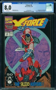 X-Force #2 (1991) CGC 8.0 VF