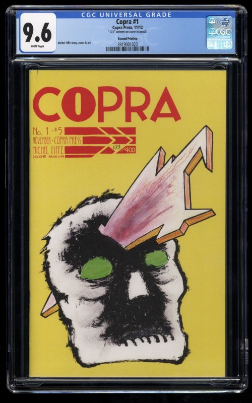 Copra #1 CGC NM+ 9.6 White Pages 173 / 400 2nd Print Scarce!