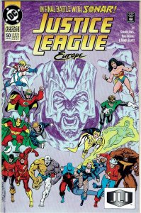 Justice League Europe #50 Gerard Jones Dr Light Flash NM